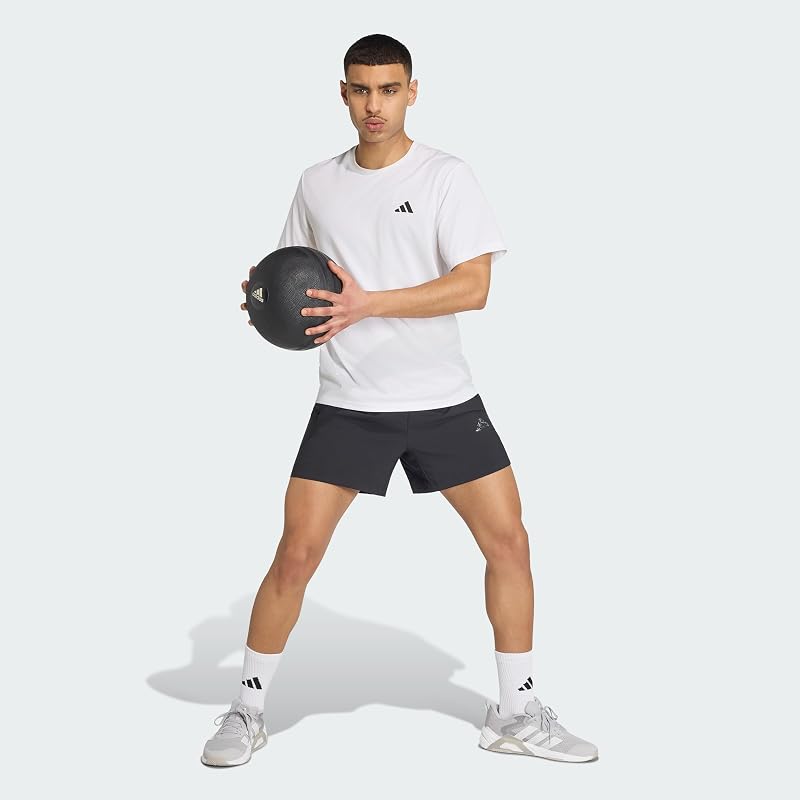 Herren Train Essentials Training Shirt, White/Black, M — Foto 6 von 8