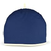 Muldale Large Tea Cozy for Teapot - Oxford Navy - Teapot Cover Insulated 100% Cotton Thick Wadding - Designed in England - Tea Cozies Covers - 1 to 6 Cup