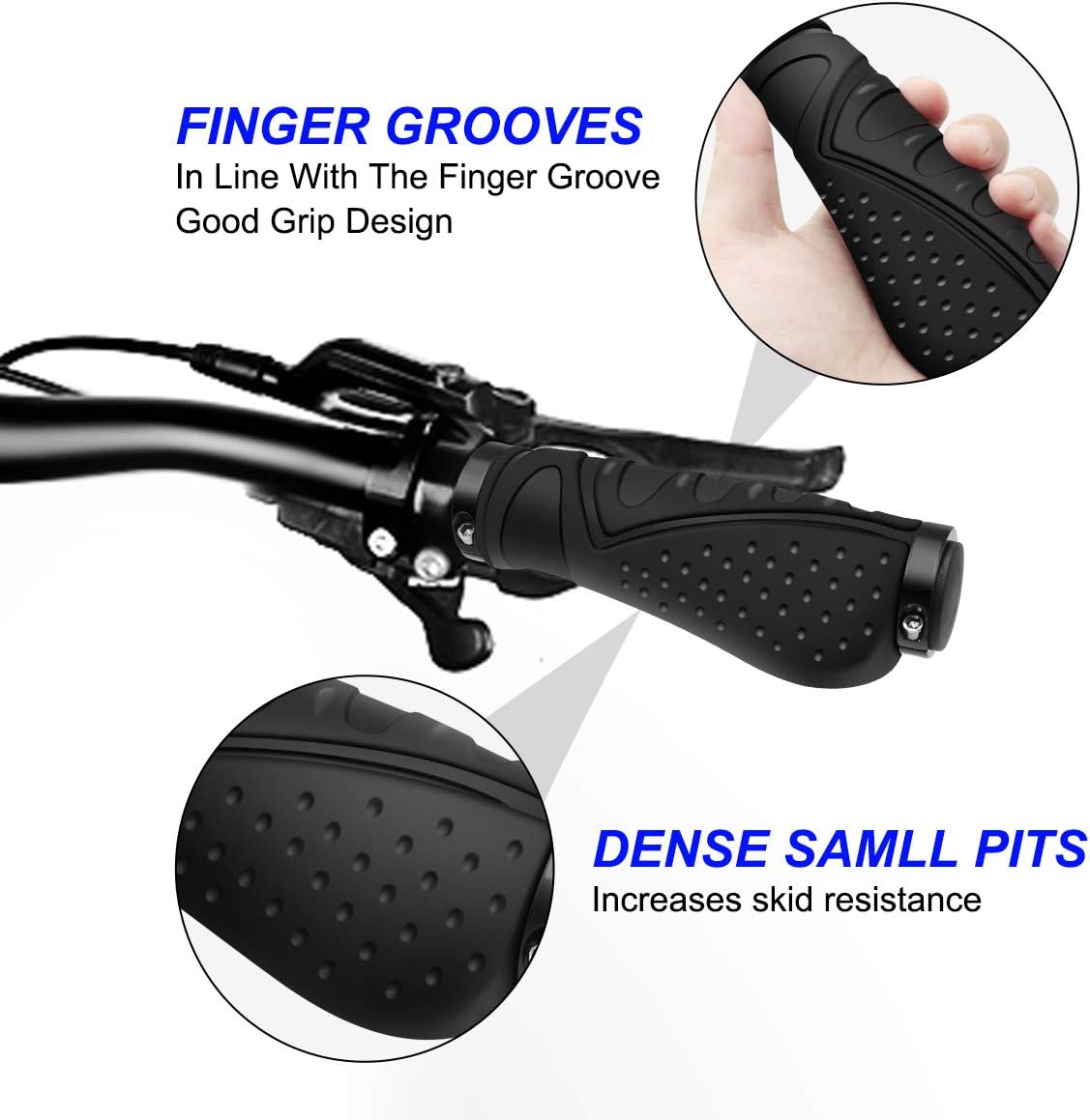 REETEE Bicycle Handlebar Grips Aluminium Screw Double Lock Bike Grips - Image 5