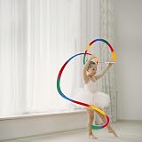 Surplex 10 Pcs Rhythmic Dance Ribbons with Twirling Rods Colorful view 3