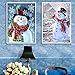2 Pack 30X40 cm 5D DIY Diamond Painting Kits Snowman Full Drill Rhinestone Embroidery Cross Stitch Painting for Christmas Home Decor (Snowman)