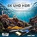 HDMI Cable 15ft (2 Pack), Fospower CL3 Rated (In-Wall Installation) 4K Latest Standard 2.0 UL Listed 18Gbps supports UHD 3D HDR 1080p 2160p and Audio Return