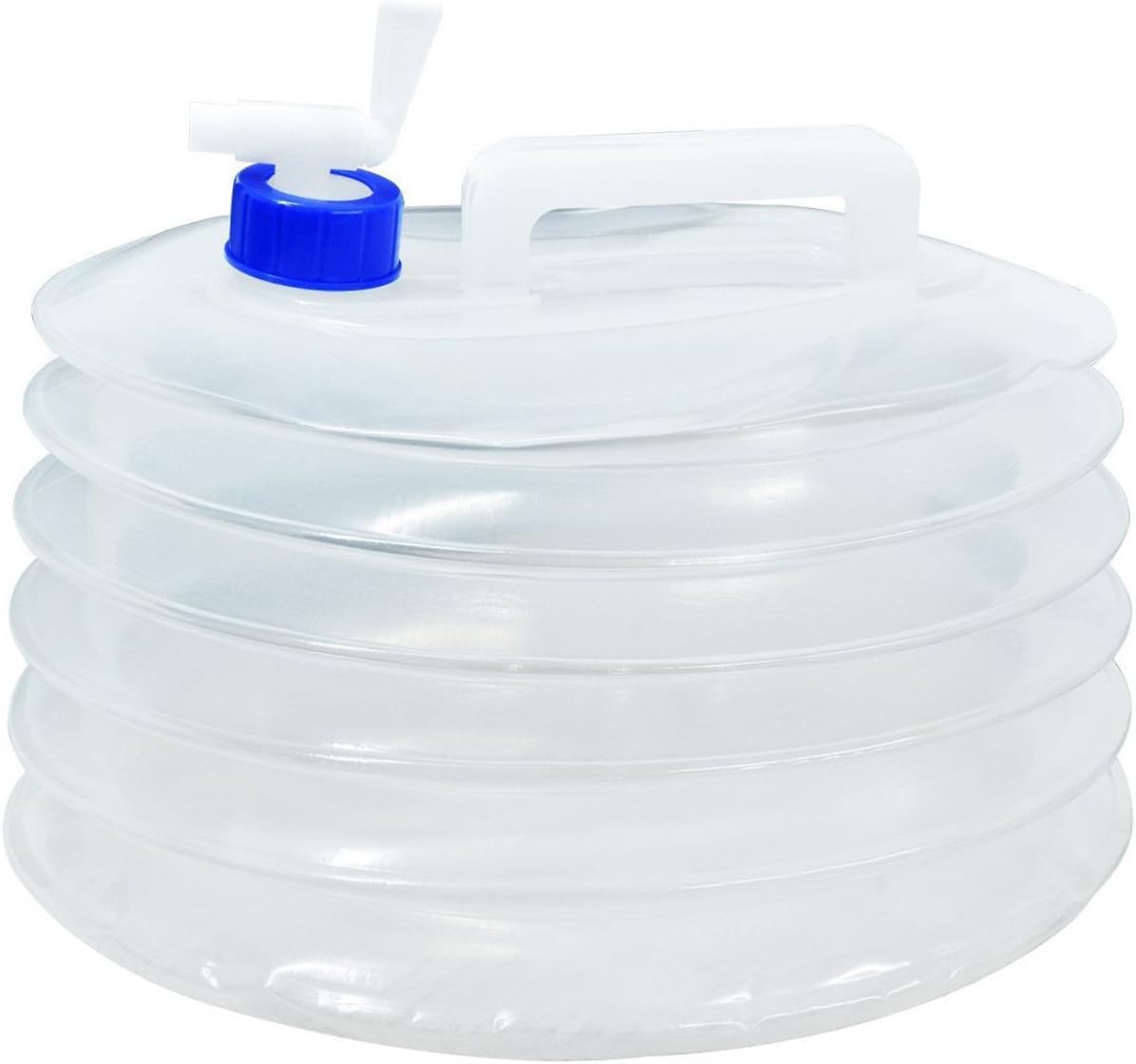 Broki 5L/10L/15L Collapsible Water Container - [PE BPA-Free Non-toxic Odorless] Portable Foldable Water Carrier Buckets for Camping Fridge Hiking Hunting Travel Outdoor Activities
