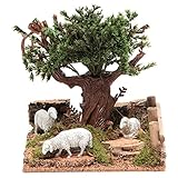 Holyart Oak on The Hills with Sheep for nativities
