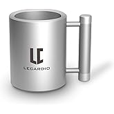 LECARDIO Weighted Mug 22LB 13 oz - Beer Cup | Fitness Water Cup | Durable Weightlifting Plate Design | Gym, Workout, and Beer Enthusiast Gift