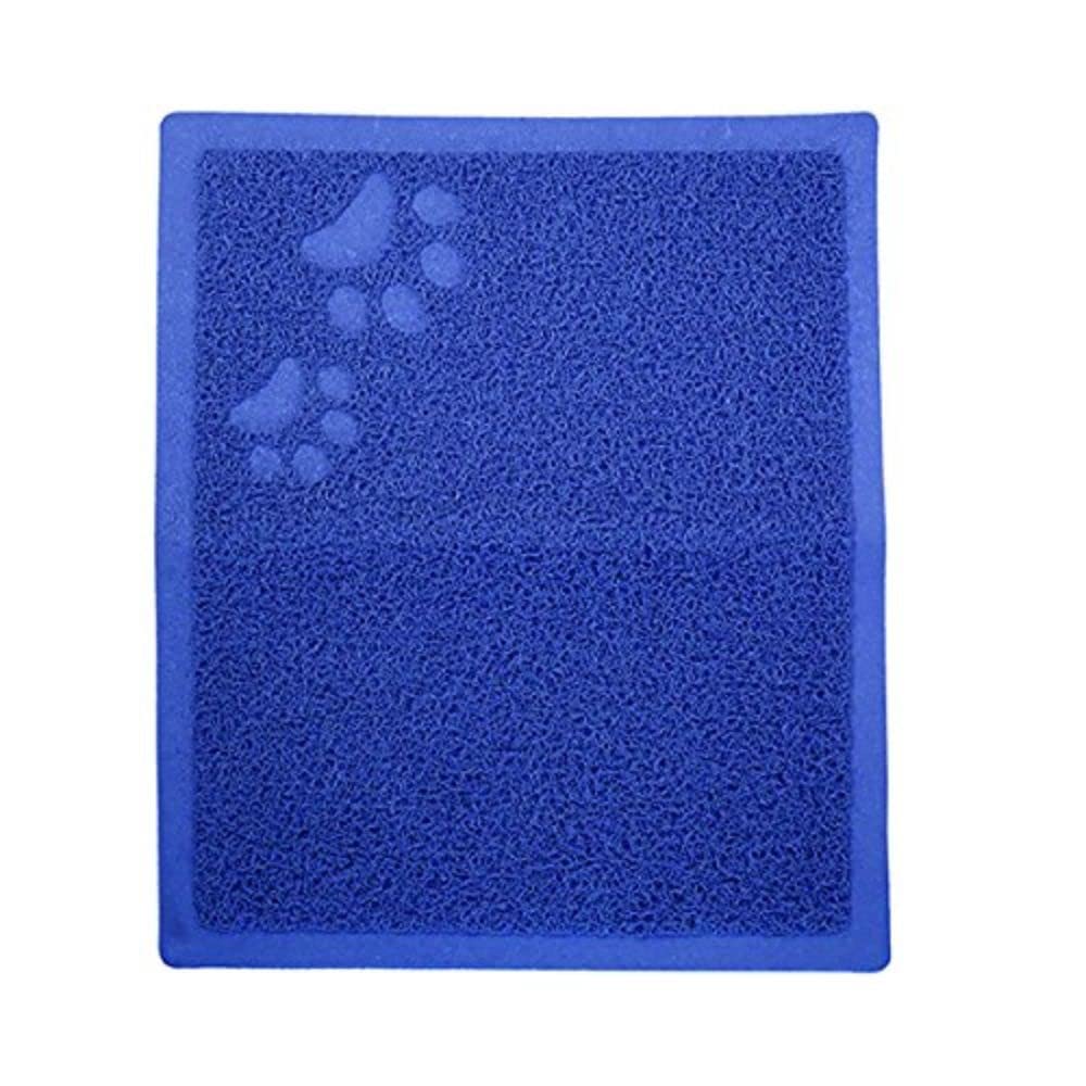 Rosewood Anti-Slip Cat Litter Tray Mat, 44 x 38cm, Blue