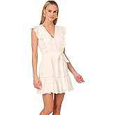 Adrianna Papell Women's Short Eyelet Dress