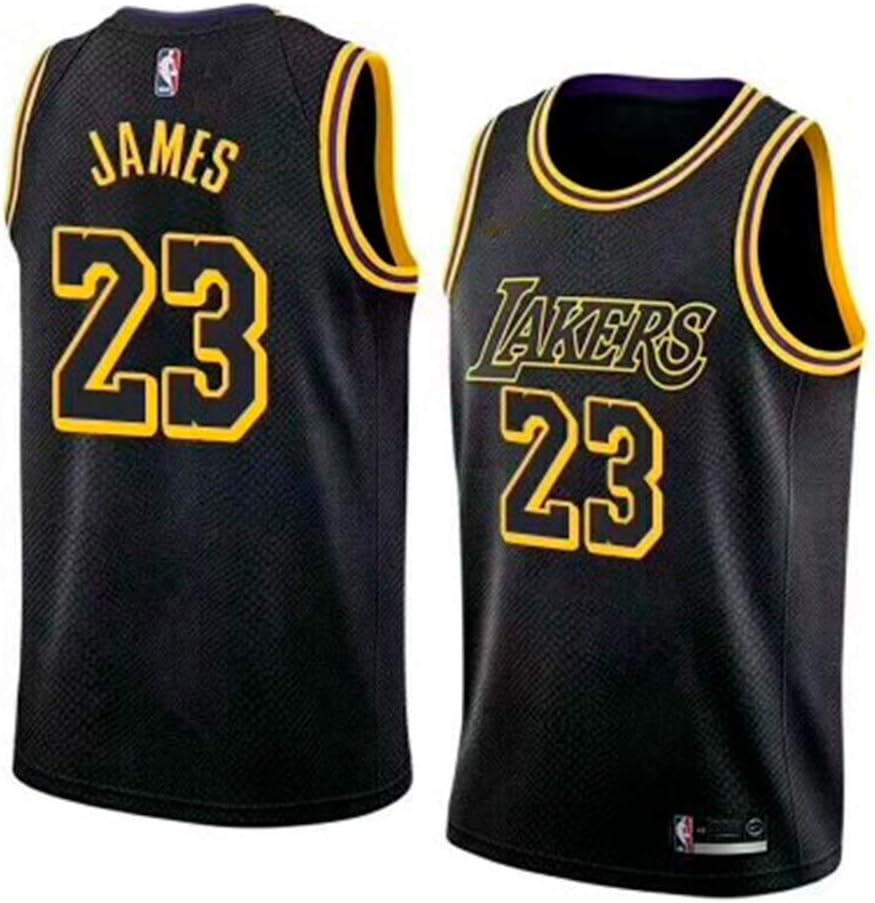 runvian Menโs Jersey - NBA Lakers #23 Lebron James Mesh Basketball Swingman Jersey