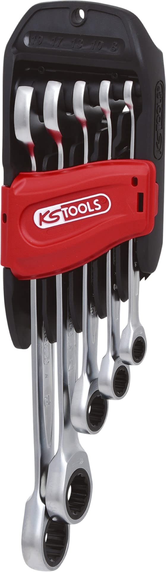 KS Tools 503.4255 GEARplus Combination Ratcheting Spanner Set Offset