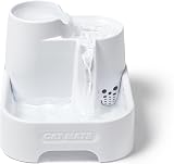 Cat Mate Multi-Level Pet Fountain 2 Litre Quiet Hydration White