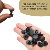 Esteopt Black Screw Rivet Fastener Plastic Push-in Hole Rivets 16mm (10 Pack) view 7