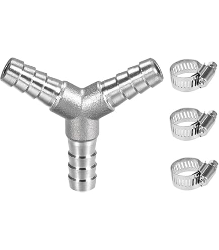Beduan 3-Way Stainless Ball Valve - 3/8 Hose Barb, Y-Shape, Perfect For Water, Fuel, Air & Gas Lines - View #5