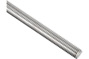 uxcell M12 x 250mm Fully Threaded Rod, 304 Stainless Steel, Right Hand Threads