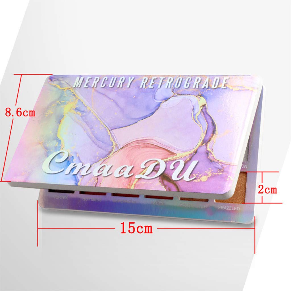 Caerling Eyeshadow Palette18 Color Shiny Eyeshadow Makeup Eyeshadow Palette Shadows Nudes Highly Pigmented 18 Matte Makeup Kits (A, Multicolor)