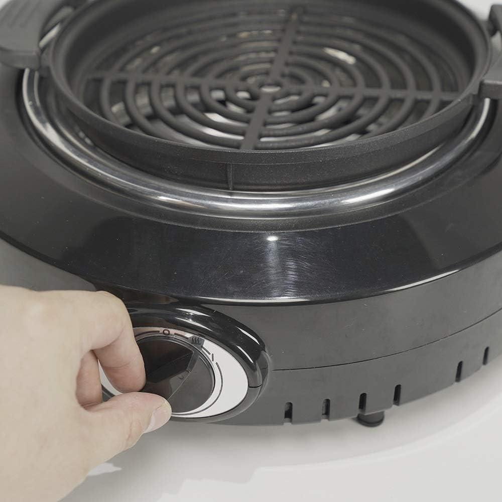 review Nologo W-XS Electric Grill,Indoor Smokeless Fryer,Fast and Uniform Thermal Conductivity,Not Easy to Oxidize,Durable and Safe,Suitable for Home Kitchen and Outdoor Barbecue,Convenient