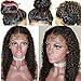 Elva Hair Real HD Lace Wig Wear Go Glueless Curly Human Hair Wigs HD Lace Frontal Wig PrePlucked Byebye Knots with Baby Hair