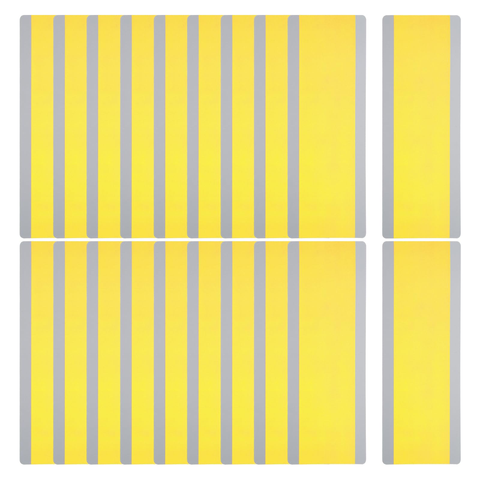 PATIKIL Guided Reading Strips, 20pcs Tracking Highlight Colored Overlay Bookmark Reduce Visual Stress Teacher Teaching Supplies for Classroom, Yellow 19x7cm