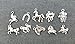 10pcs Mixed Tibetan Silver Plated Animals Horse Deer Dog Charms Pendants Jewelry Making DIY Craft Charm Handmade Crafts (NS554 M026)