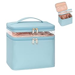 OCHEAL Large Makeup Bag, Double Layer Makeup