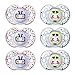Tommee Tippee Closer to Nature Fun Infant Pacifier, 18-36 Months, 6 Count, Girl