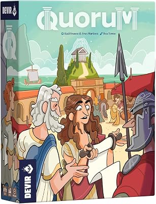 - Quorum – Juego de Mesa de Estrategia del Imperio Romano | Senadores, Provincias y Política | 2-4 Jugadores | +14 Años | 45 Min (BGQUML)