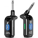 AITONE 5.8GHz Wireless Guitar System for Electric Guitar and Bass (AW-02S) | 48kHz/24-Bit Transmitter and Receiver, Under 6ms Latency, 4 Channels, 65 ft Range, USB-C Rechargeable