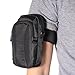 Gonezon Big Capacity 2 Layers Waterproof Cellphone Nylon Pouch / Belt Waist Bag / Pocket Money Purse + Dolphin Decorate Strap for Samsung Galaxy Note 2 Note 3 Note 4 Galaxy S6 S5 S4 S3 S2 Apple iPhone 6 plus 6 5 5s 4s 4 LG HTC with Clip - (Black)