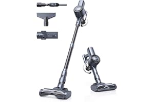 MIUZZY Cordless Vacuum Cleaner, 30Kpa Stick Vacuum with LED Screen, Max 50 Mins Runtime, Anti-Tangle Vacuum Cleaner for Home, Wireless Vacuum for Pet Hair/Carpet/Hard Floor……