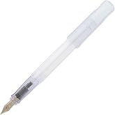 PILOT Kakuno Fountain Pen, Clear Barrel, Extra Fine Nib 0.3mm Tip | Writing for taking notes, beginner fountain pen, hexagonal barrel, easy hold, writing pens