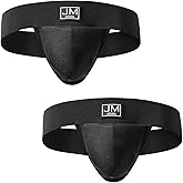 JOCKMAIL Men's Jockstrap Underwear Pouch Jock Strap Athletic Supporter with Stretch Pouch & Elastic Waistband
