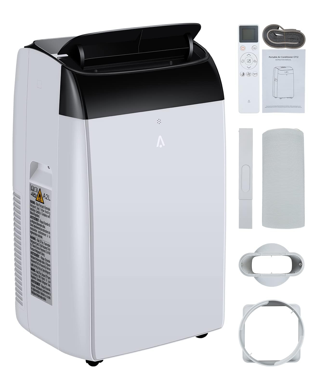 Photo 1 of 14000 BTU Portable Air Conditioners, Portable AC Unit 3-in-1 with Fan, Dehumidifier, Cools Up To 750 Sq.Ft. Room Air Conditioner, Remote Comtrol, Low Noise, 24 Hours Timer, Black Top