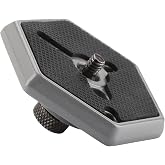 Hexagonal Quick Release Plate, Replacement Quick Release Plate with 1/4 Screw for030 14 RC0, 3038, 3039, 3047, 3055, 3055S, 3063