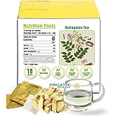 Soilmount - Astragalus Tea - |Astragali Radix|huang qi|黄芪| - Pure Herbal Tea - Natural, Organic, Non-GMO, Clean Ingredients, Caffeine Free (18 Tea Bags, Box 1)