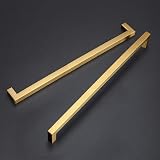 Goldenwarm 30Pack Brass Cupboard Handles Gold Drawer Pulls 458mm Center view 7