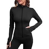 Avoogue Women Lightweight Active Jacket Full Zip Workout Running Yoga Athletic Outerwear with Pockets