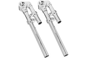 Vaguelly Drum Accessory Set Drum Stand Mount for Percussion Instrument Easy to Use Silver