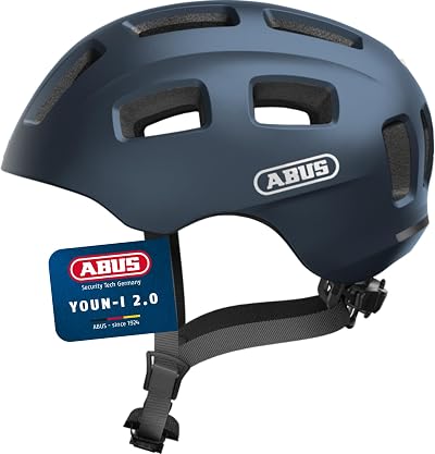 ABUS Youn-I 2.0 Bike Helmet with Light for Kids Teens Unisex