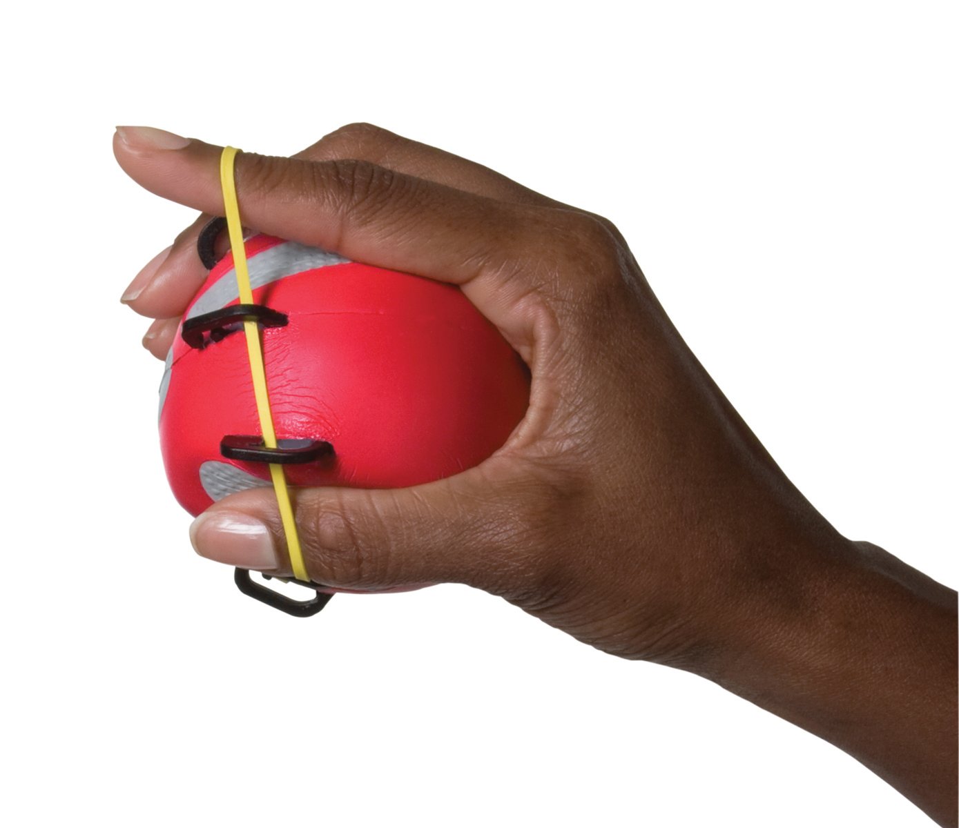 CanDo Hand exerciser - finger strengthener CanDo® Digi-Extend n' Squeeze, red (light)