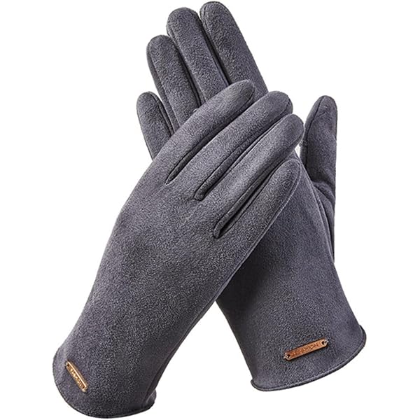 Unisex Faux Leather Winter Gloves - Thick Fur Lined, Warm For Driving, Men & Women 3 thumbnail image