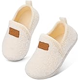Lefflow Toddler Slippers Boys Girls House Shoes Slip on Baby Sock Shoes Lightweight Outdoor Walking Shoes