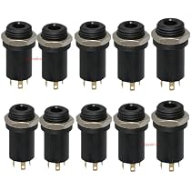 Amazon.com: 3.5MM Mini Stereo Panel Mount Jack Connector - 3.5MM ...
