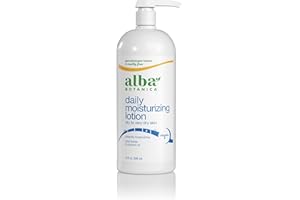 Alba Botanica Daily Moisturizing Lotion, Dry to Very Dry Skin, with Shea Butter and Coconut Oil, 32 Oz (Packaging May Vary)