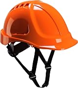 Portwest PS54 Endurance Plus Safety Hard Hat ABS Orange 6-Point Wheel