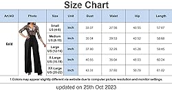 Yiershu Jumpsuits for Women Elegant Sparkly V-Neck