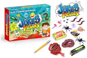 16PCS Prank Kit/Prank Kit Realistic Rubber Snakes Fake Roaches/Surprise Spider Box Funny Gag Gifts/Prank Gifts for April Fool