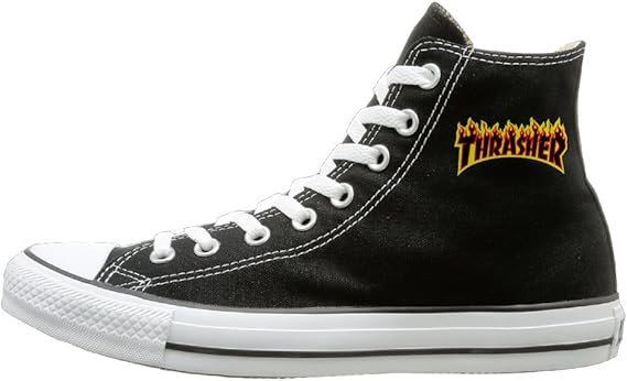 Amazon Co Jp Emilyz メンズ レディース スラッシャー マガジン フレーム ロゴ ズック靴 ズック シューズ スポーツ クール Black Size 44 服 ファッション小物