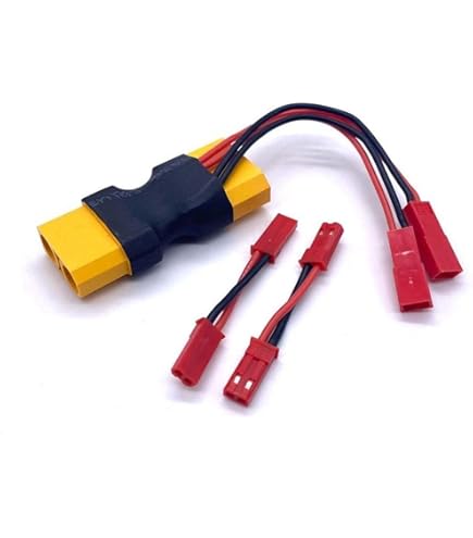 J Xt60 シリコーン 2 ピース/セット Rc アダプタ Amazon.com: REEFS RC XT60 Dual JST Connector w/ 2 Male-Male