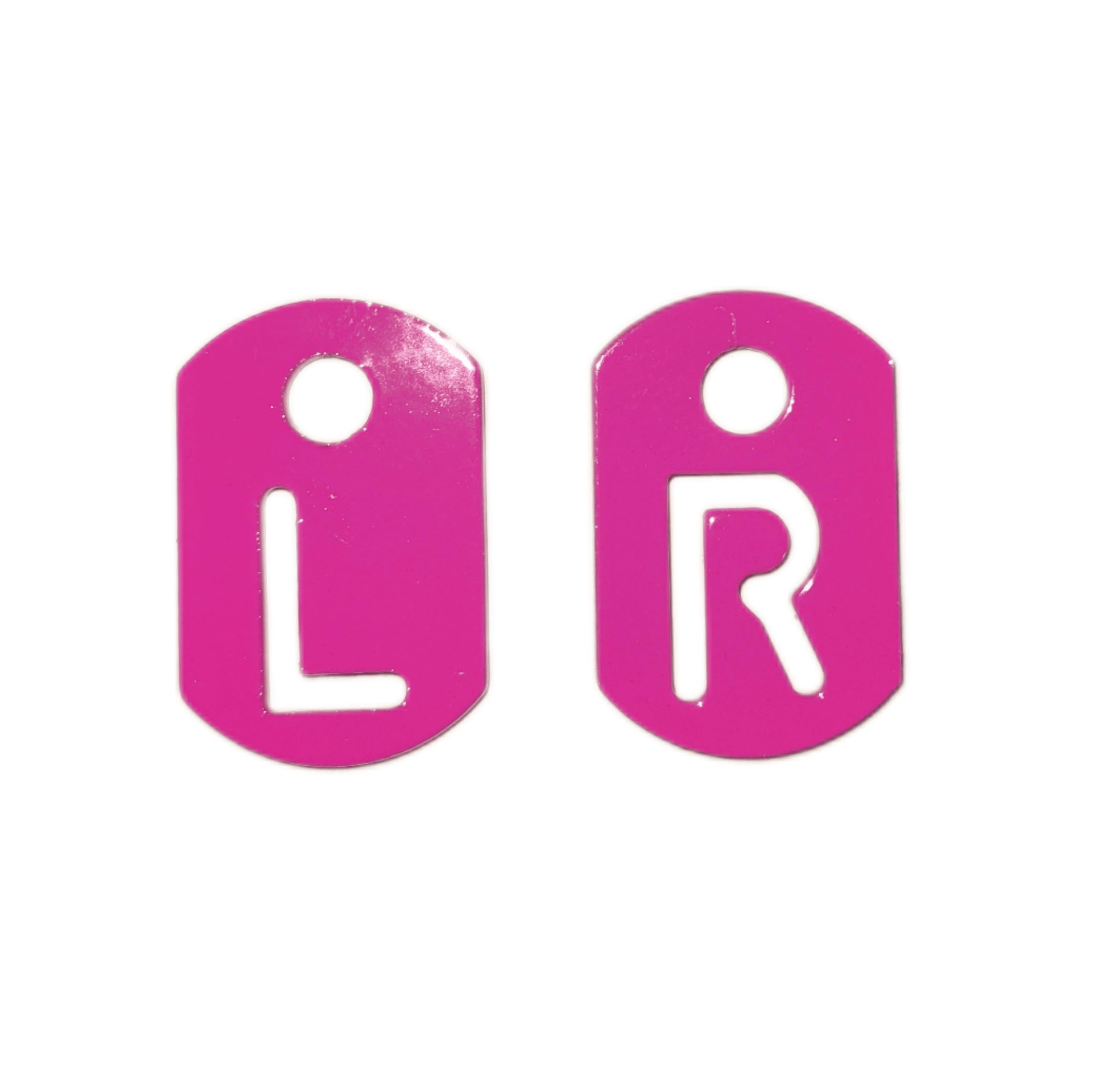 MXM Radiography Tablet Markers L and R for Radiographers HOT PINK