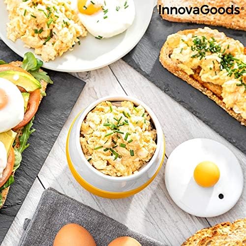 InnovaGoods Cuoci uova in ceramica per microonde con ricette Eggsira Grandi  elettrodomestici Cucine, forni e piani cottura  outlookplanningdevelopment.com.au
