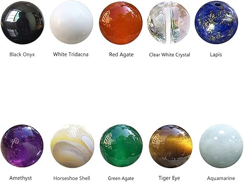 Amazon Com Chengmu 8mm Stone Beads Kit For Jewelry Making 230pcs Natural Gemstone Amethyst Lapis Agate Onyx Crystal Tiger Eye Assorted Color Round Loose Beads Set For Bracelet Necklace With Accessories Color 1